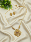 Antique simple lakshmi pendant haram