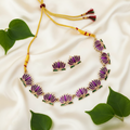 Lotus charm necklace