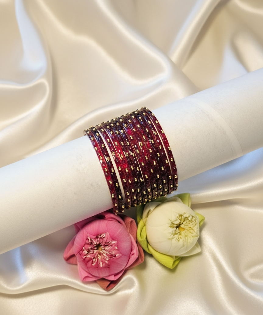 Raindrop Glass Bangles