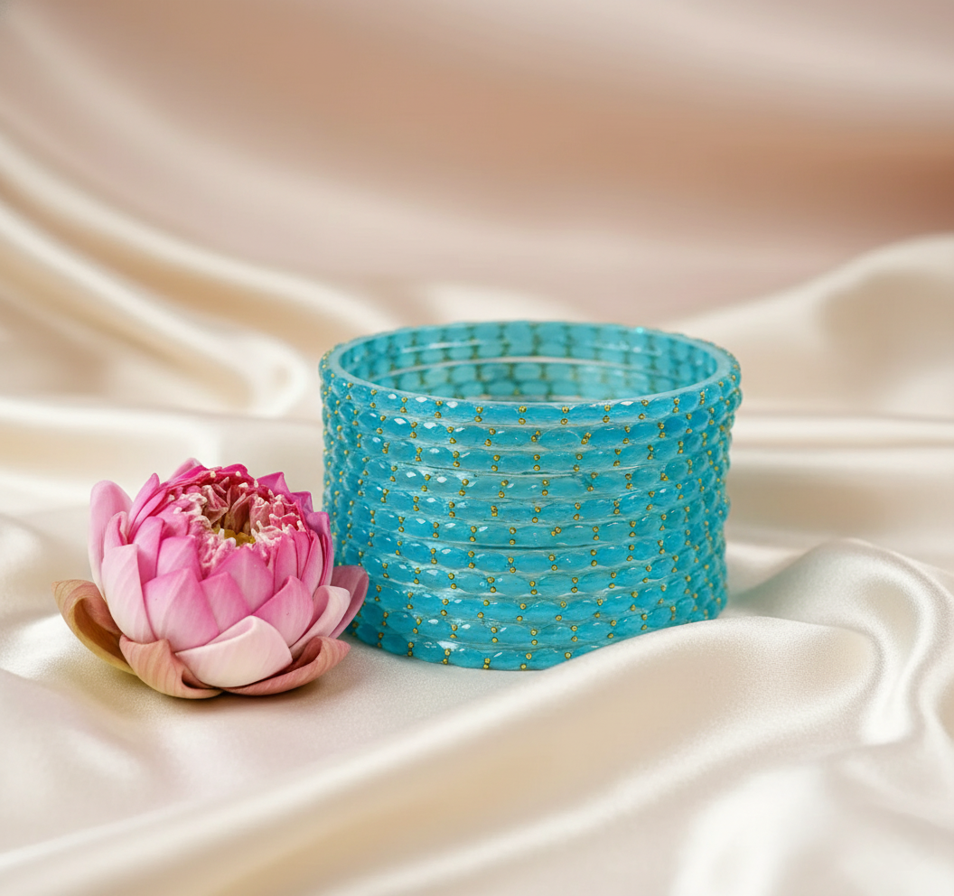 Raindrop Glass Bangles