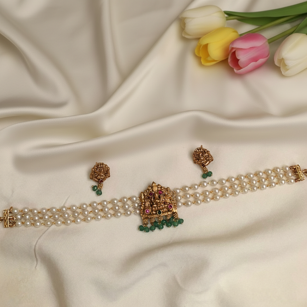 Lakshmi Pearl Choker