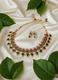 Green Enamel Palakka Necklace