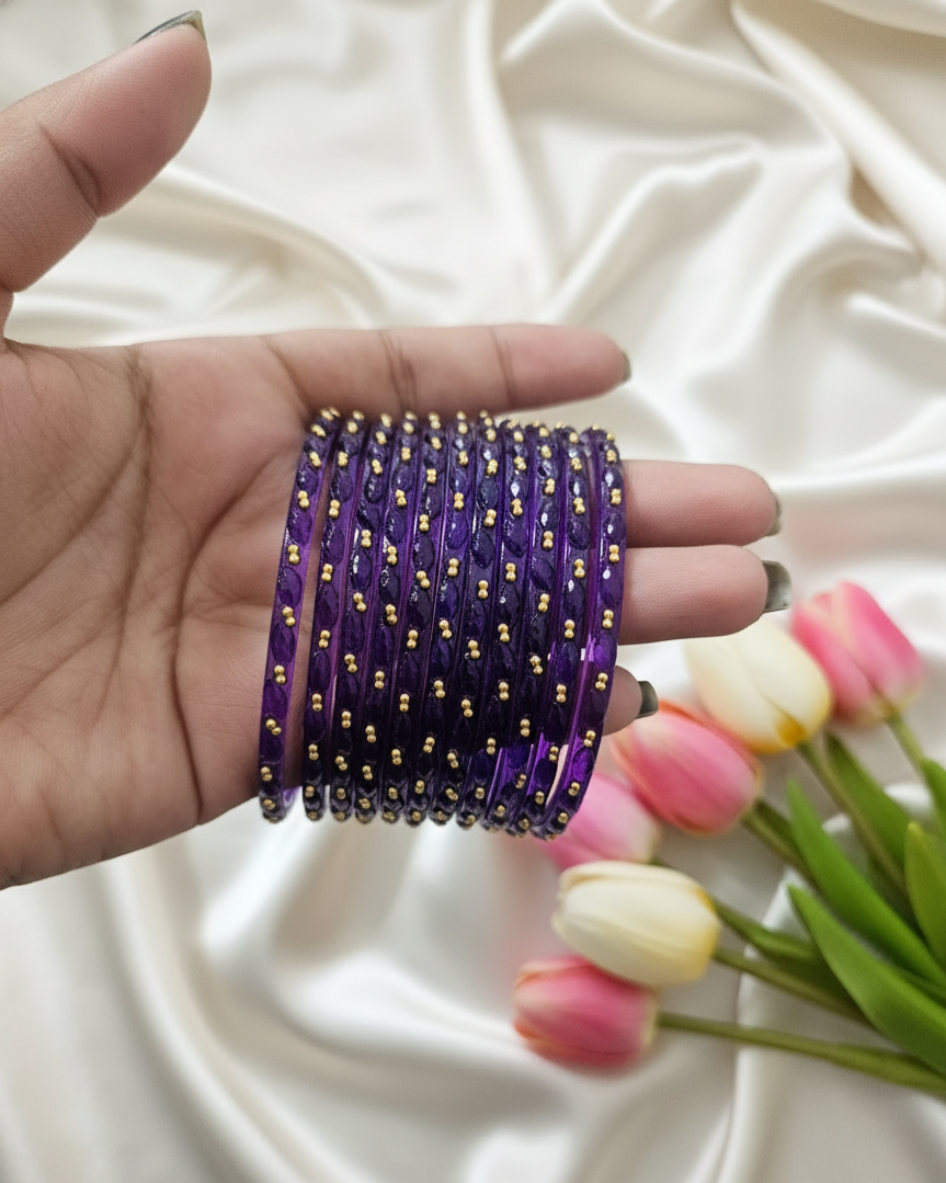Raindrop Glass Bangles