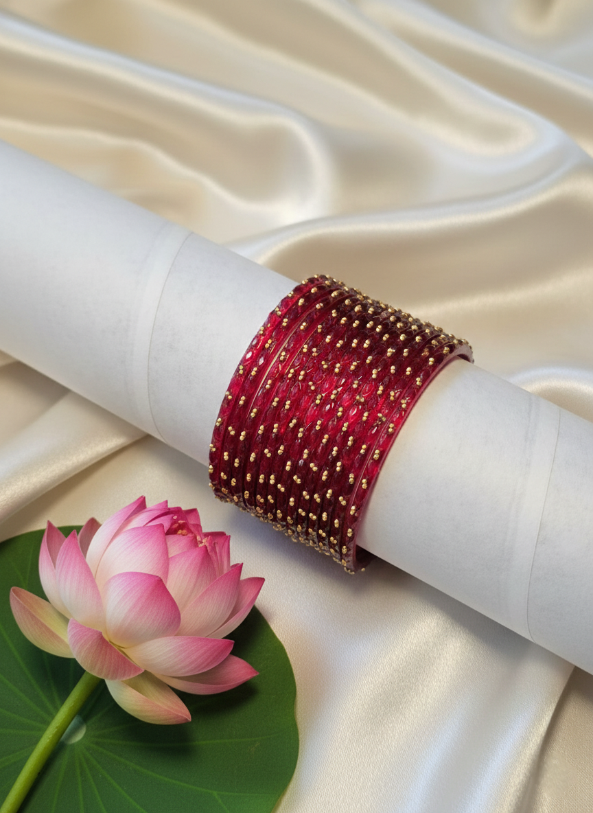 Raindrop Glass Bangles