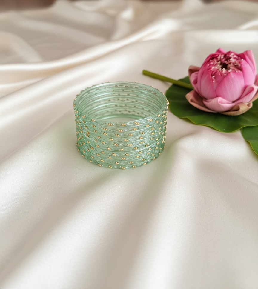 Raindrop Glass Bangles