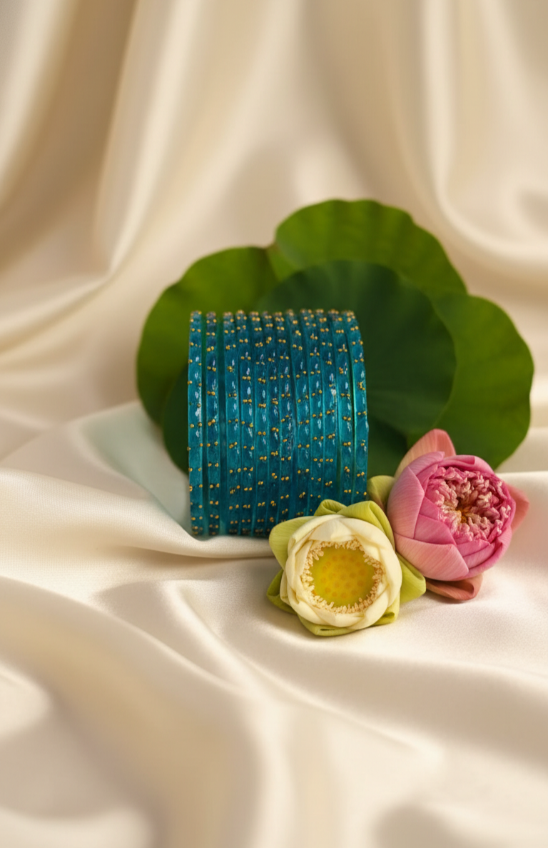 Raindrop Glass Bangles